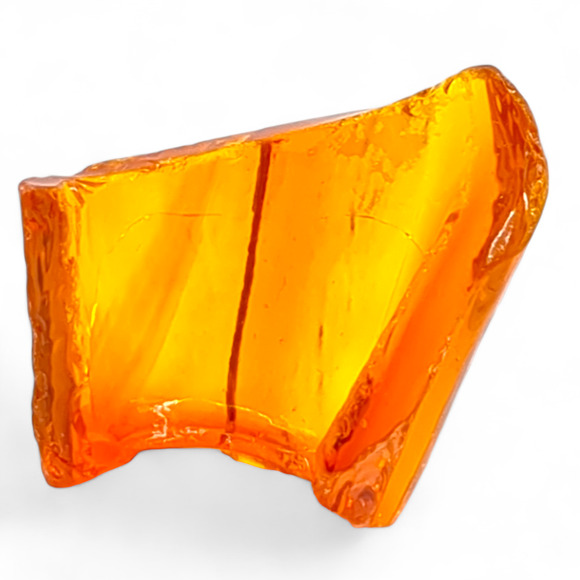 Ruby Amberina Art Glass Cullet Glowing Uranium Slag Glass #4GS86 - Picture 4 of 7